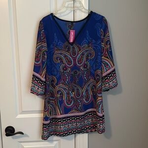 Beautiful multicolored paisley tunic
